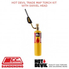 HOT DEVIL TRADE MAP TORCH KIT WITH SWIVEL HEAD